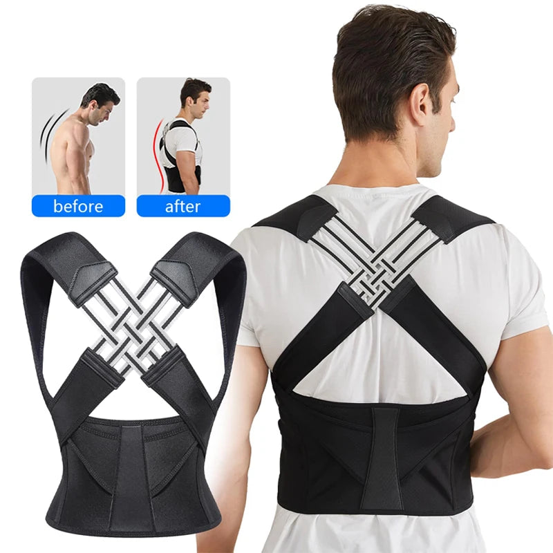 Dropshipping Back Posture Corrector Brace for Women Breathable Back Posture Correction Back Support Belt Shoulder Students Kid
