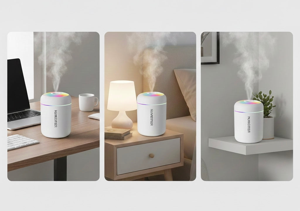 Portable USB Air Humidifier & Fine Mist Diffuser