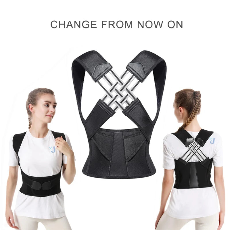 Dropshipping Back Posture Corrector Brace for Women Breathable Back Posture Correction Back Support Belt Shoulder Students Kid